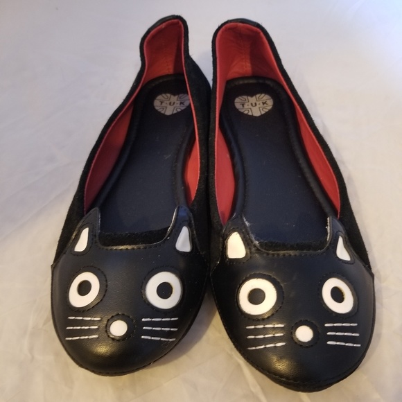 T.U.K Shoes - TUK Cat Suede Ballet Flat